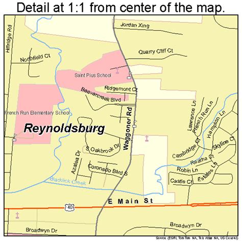city of reynoldsburg ohio map.